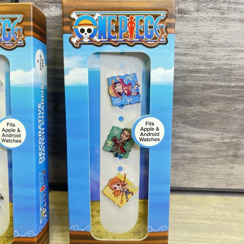 One Piece Anime Apple Watch Fits Series 1-10 Bumper Charms Lot Of 3
